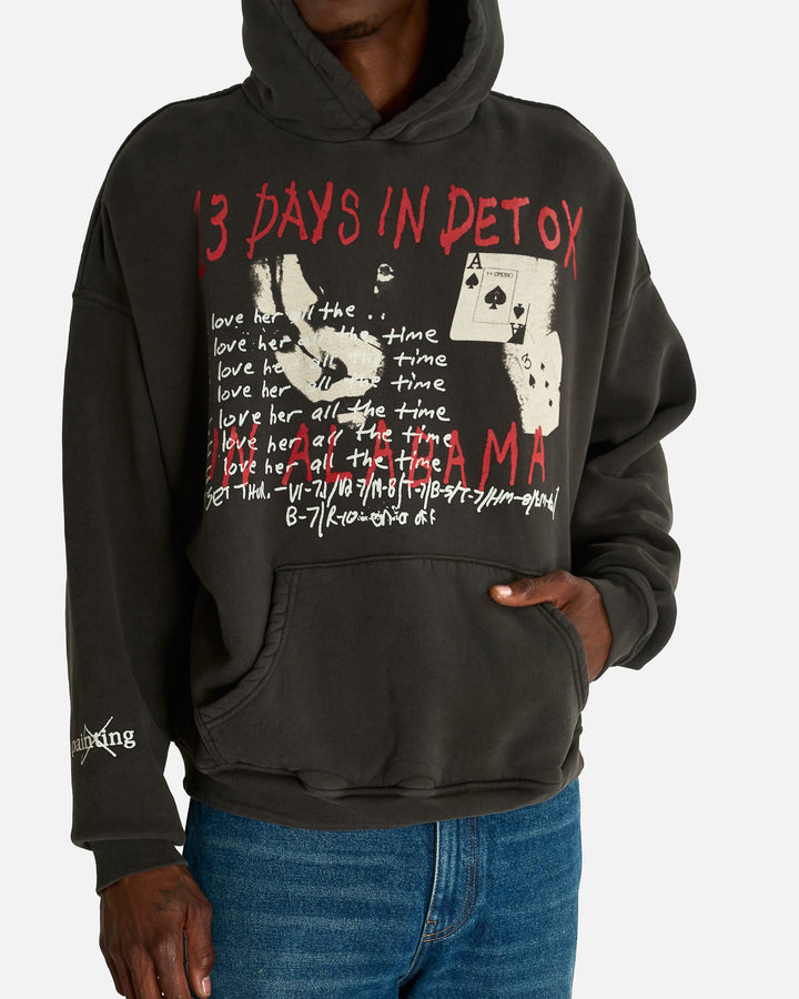 Enfants Riches Déprimés 13 Days In Detox Hoodie Faded Black - view 2