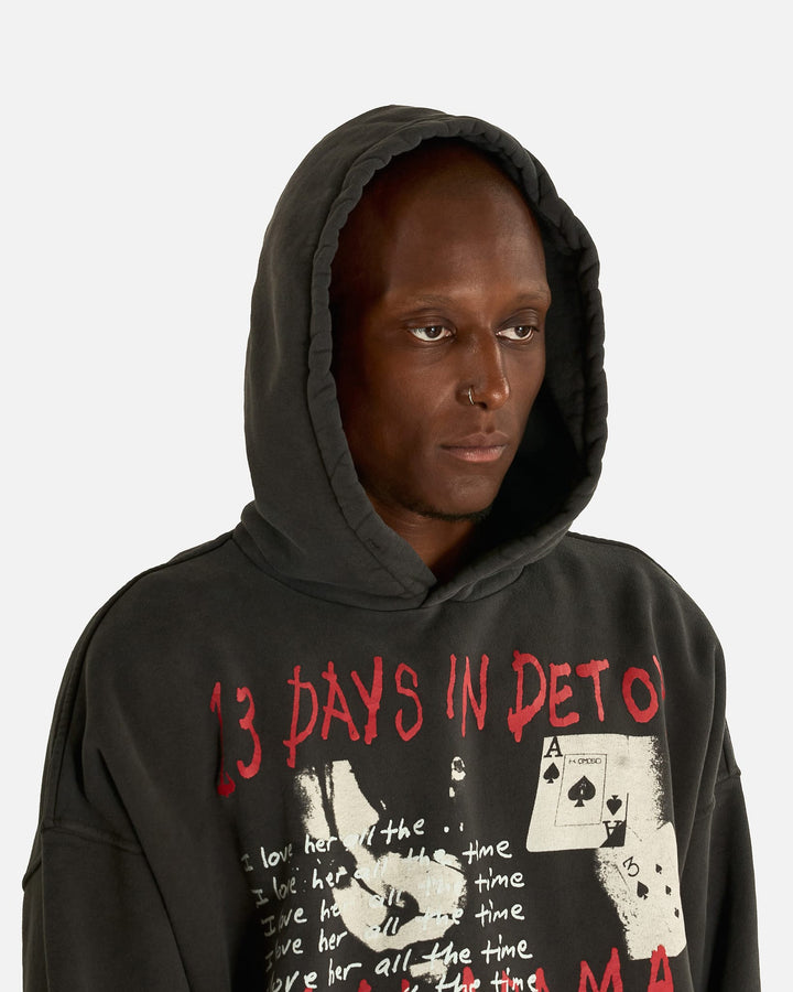 Enfants Riches Déprimés 13 Days In Detox Hoodie Faded Black - view 3