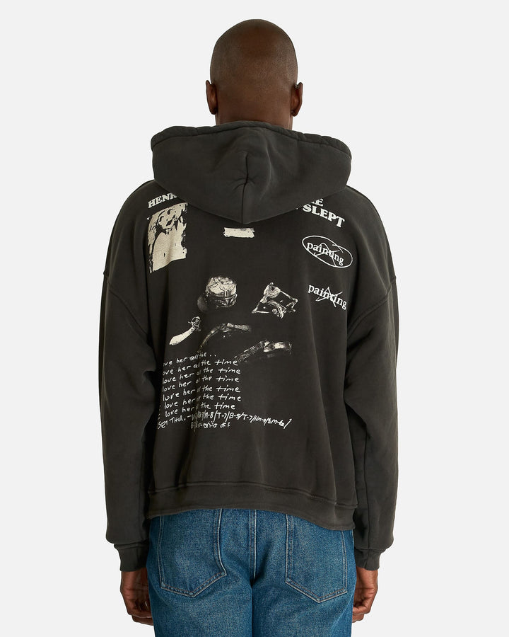 Enfants Riches Déprimés 13 Days In Detox Hoodie Faded Black - view 5