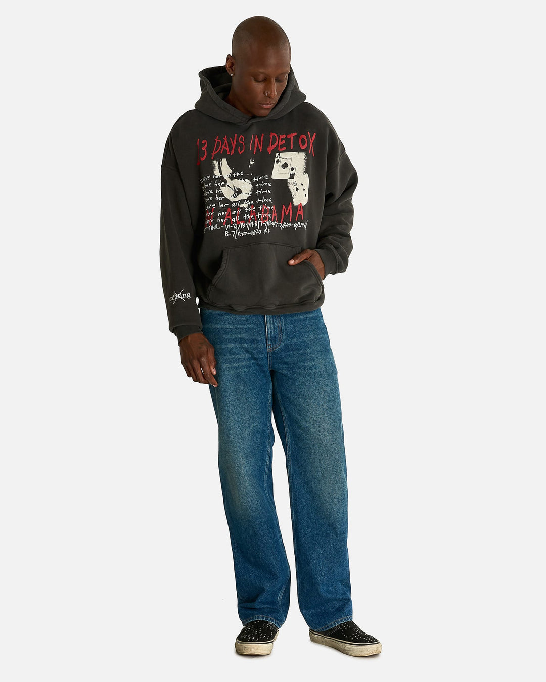 Enfants Riches Déprimés 13 Days In Detox Hoodie Faded Black - view 7