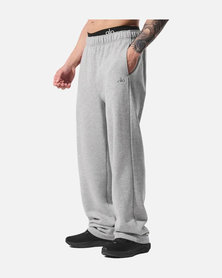 Alo Accolade Straight Leg Sweatpants Heather Grey - view 5
