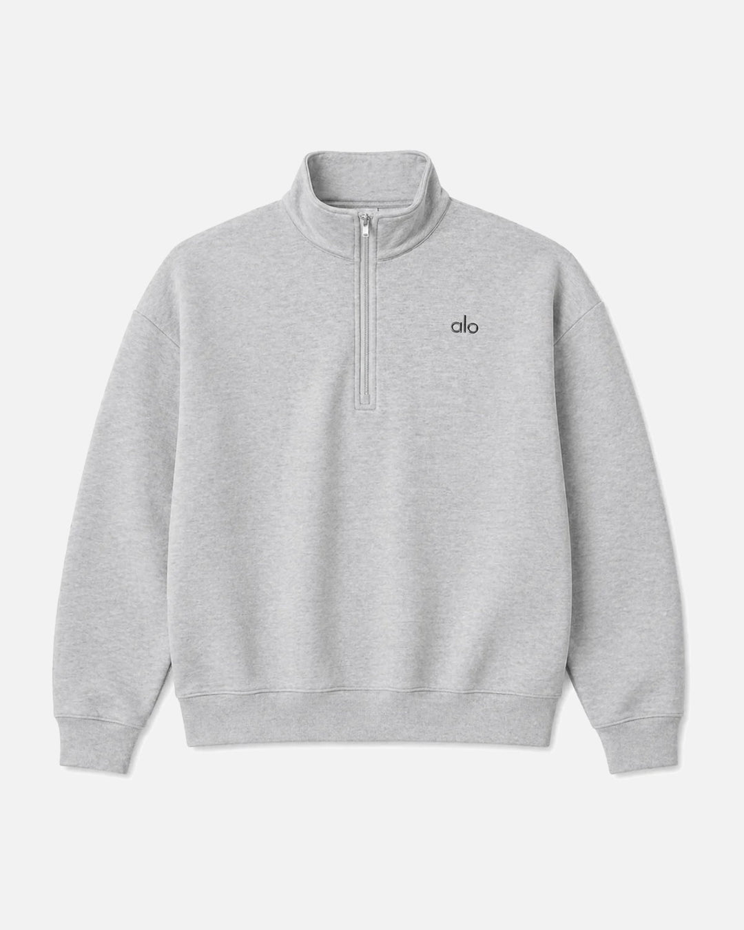 ALO Yoga Accolade 1/4 Zip Athletic Heather Grey Sweatshirt - view 1