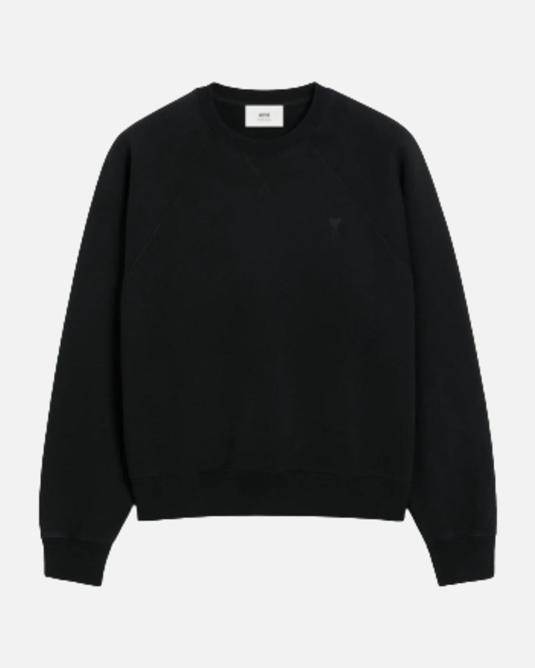 AMI Ami De Coeur Tonal Sweatshirt Black - view 1