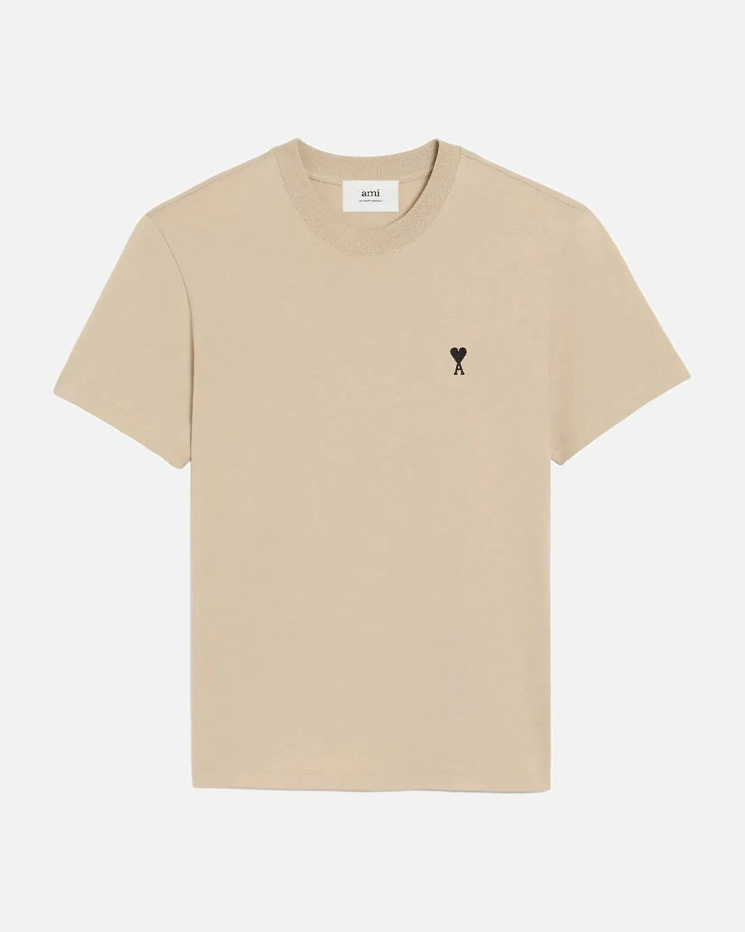 Ami Paris Ami de Coeur Cotton T-Shirt Cafe Creme - view 1