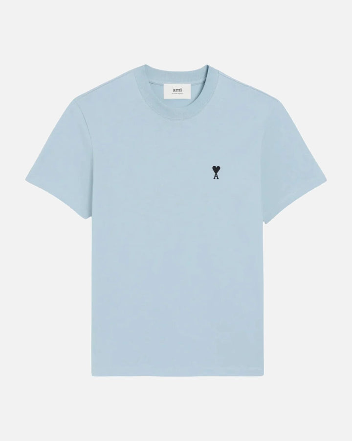 Ami Paris Ami de Coeur Cotton T-Shirt Ciel - view 1