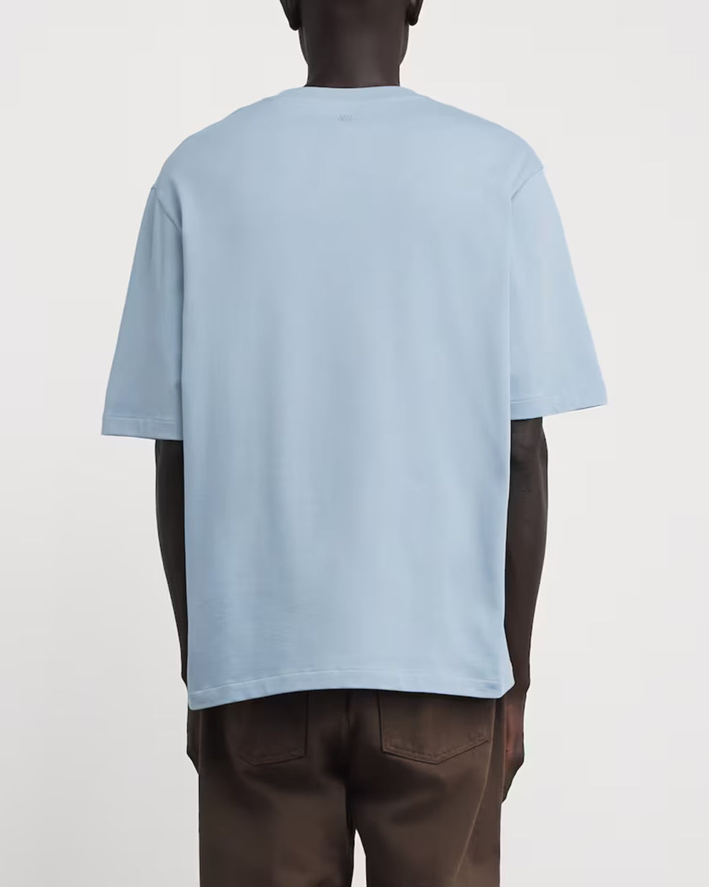 Ami Paris Ami de Coeur Cotton T-Shirt Ciel - view 2