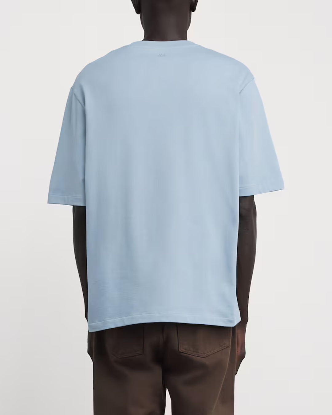 Ami Paris Ami de Coeur Cotton T-Shirt Ciel - view 2