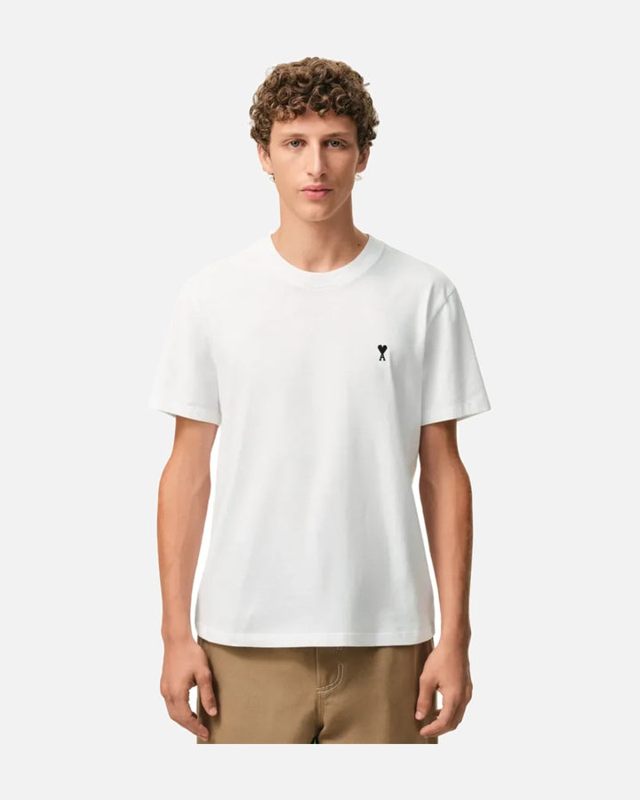 Ami Paris Ami de Coeur Cotton T-Shirt White/Black - view 3