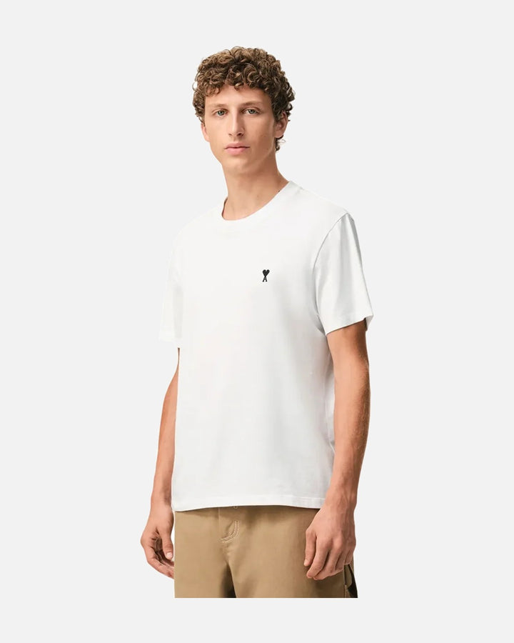 Ami Paris Ami de Coeur Cotton T-Shirt White/Black - view 4