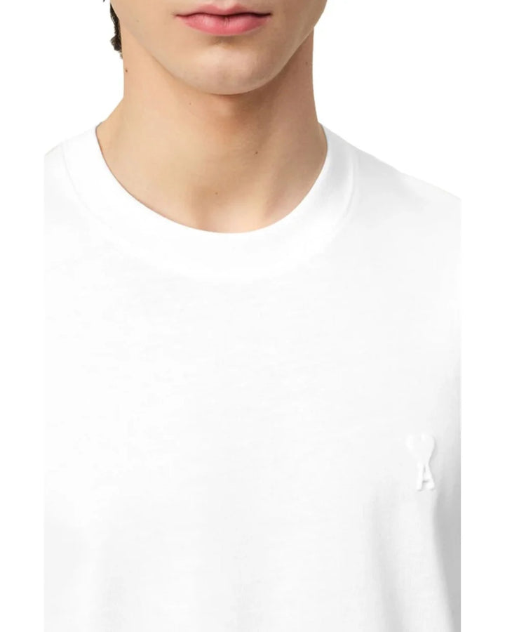 Ami Paris Ami de Coeur Organic Cotton T-Shirt White - view 4