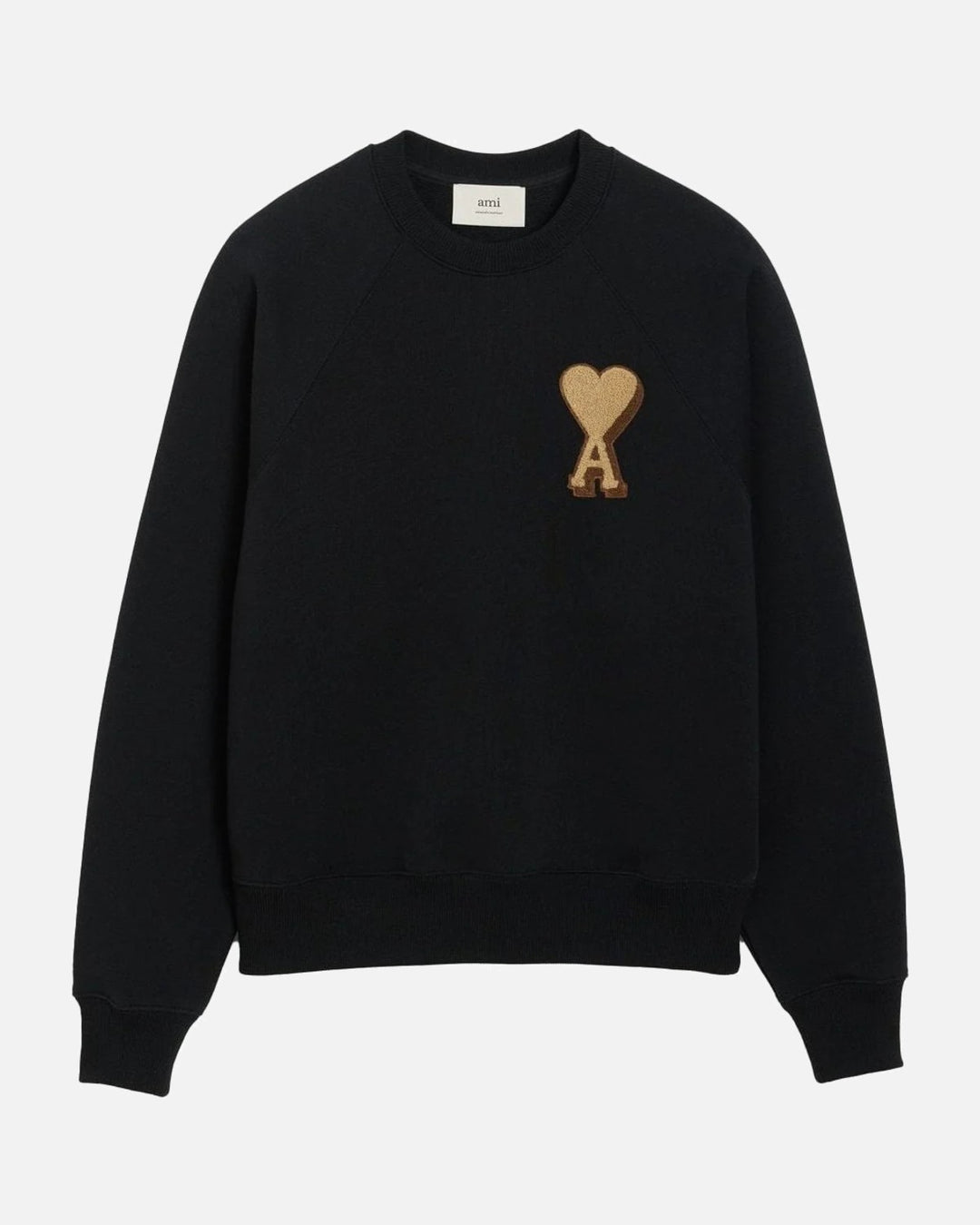 AMI Paris Ami De Coeur Patch Sweatshirt Black - view 1
