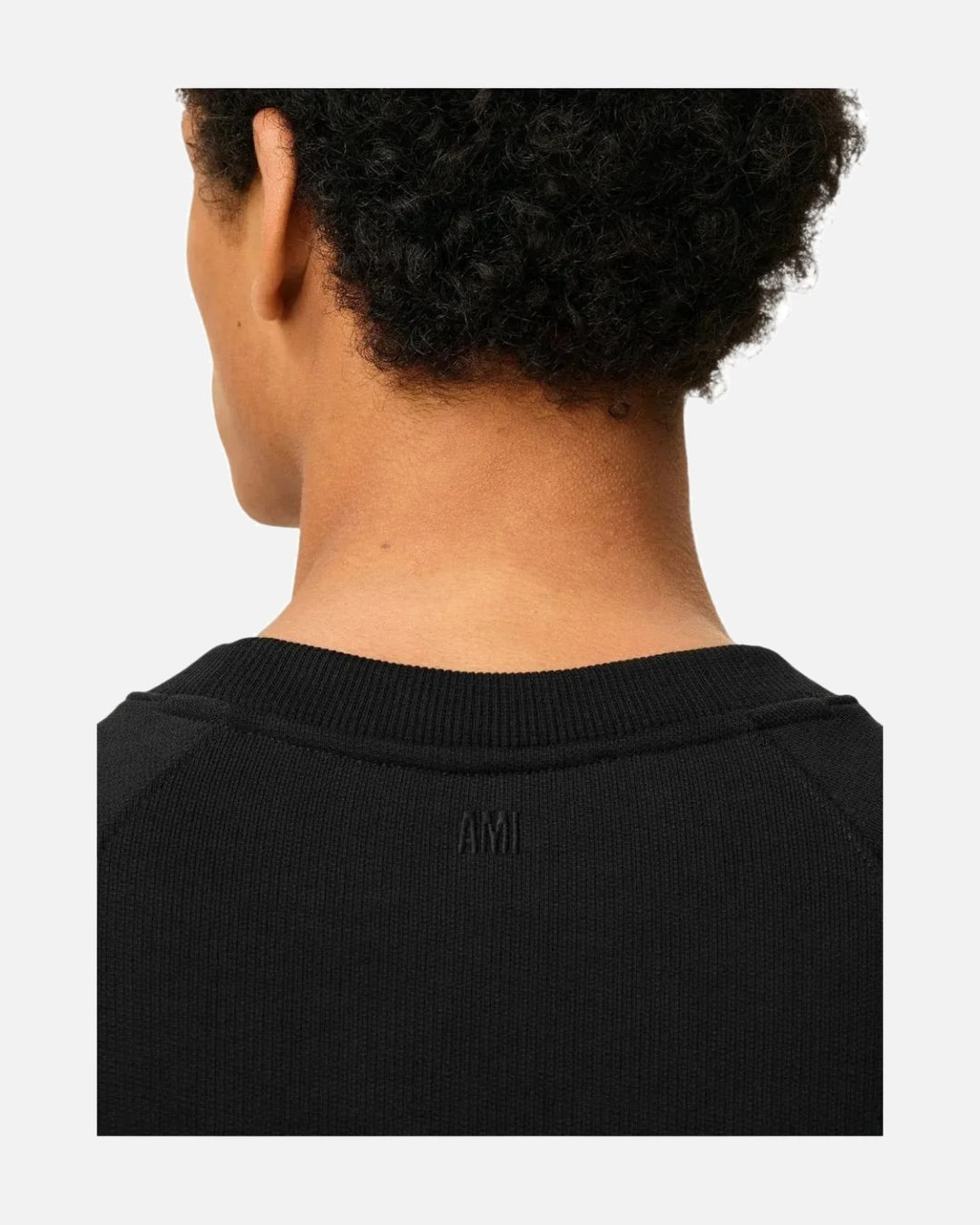 AMI Paris Ami De Coeur Patch Sweatshirt Black - view 5