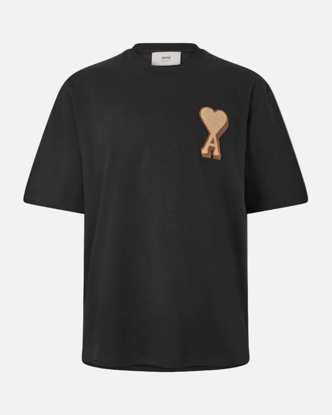 AMI Paris Ami de Coeur Patch T-Shirt Black - view 1