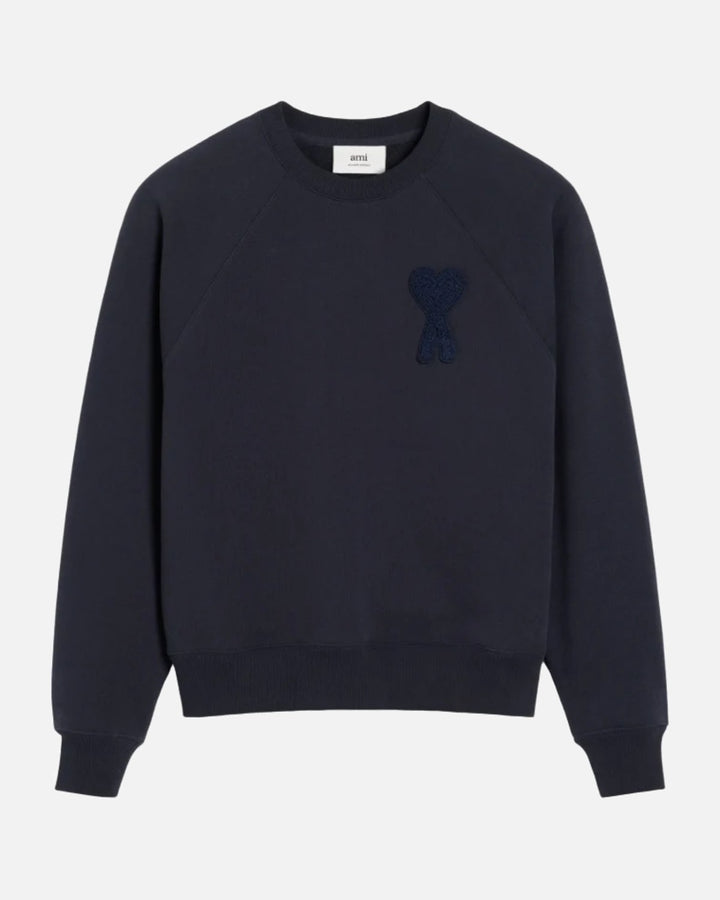AMI Paris Ami De Coeur Sweatshirt Navy Blue - view 1