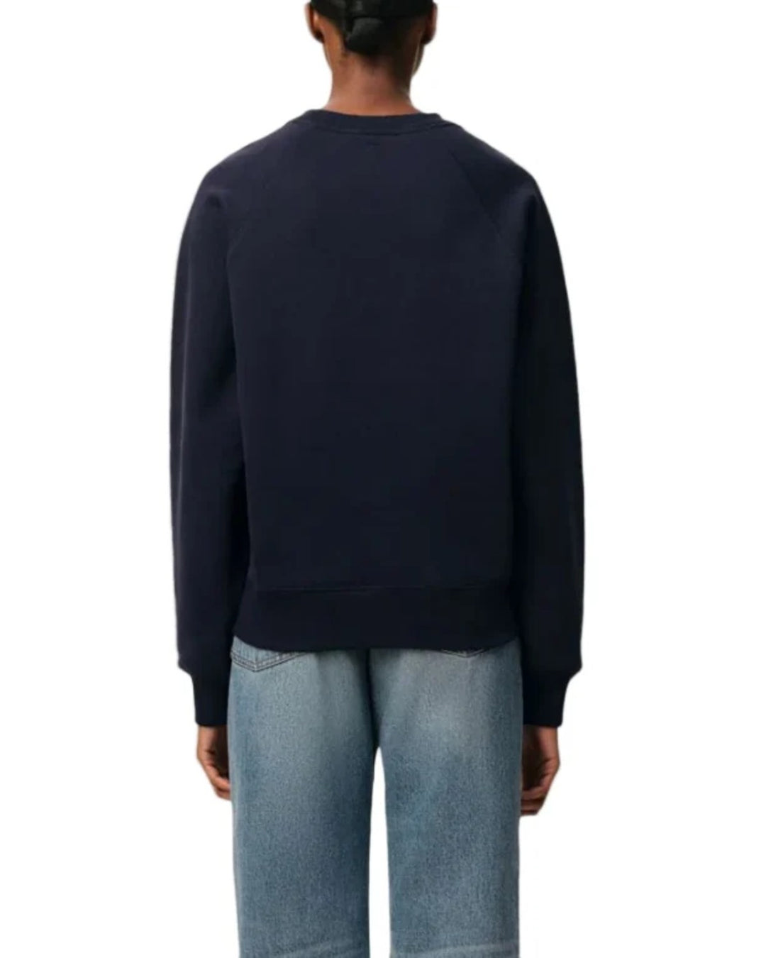 AMI Paris Ami De Coeur Sweatshirt Navy Blue - view 4