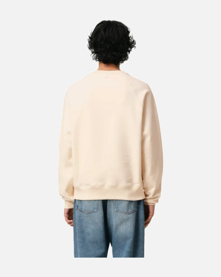 AMI Paris Ami De Coeur Sweatshirt White Cream - view 4