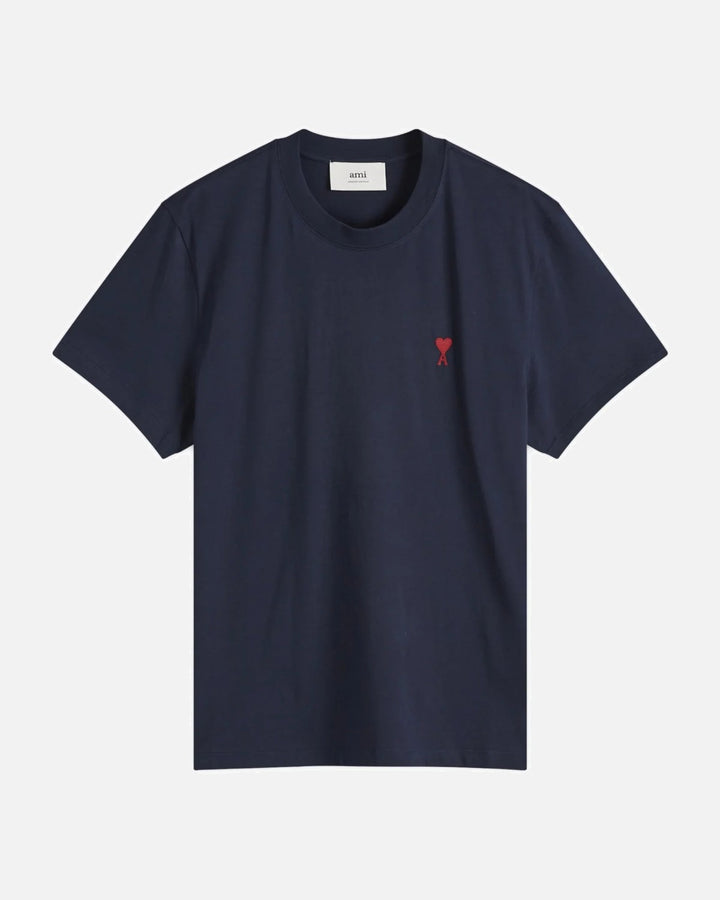 Ami Paris Ami De Coeur T-Shirt Navy Red - view 1