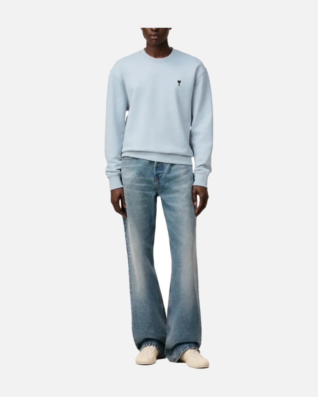 Ami Paris Ami De Couer Crewneck Sweatshirt Ciel - view 2