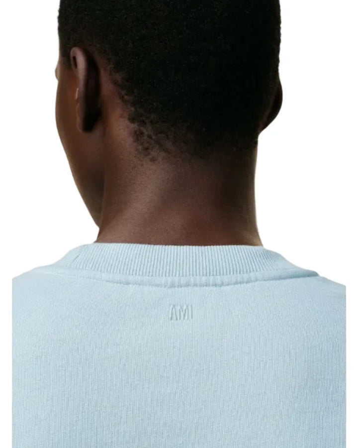 Ami Paris Ami De Couer Crewneck Sweatshirt Ciel - view 3