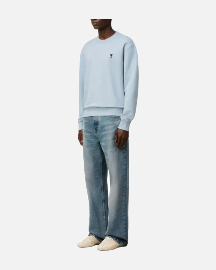 Ami Paris Ami De Couer Crewneck Sweatshirt Ciel - view 4