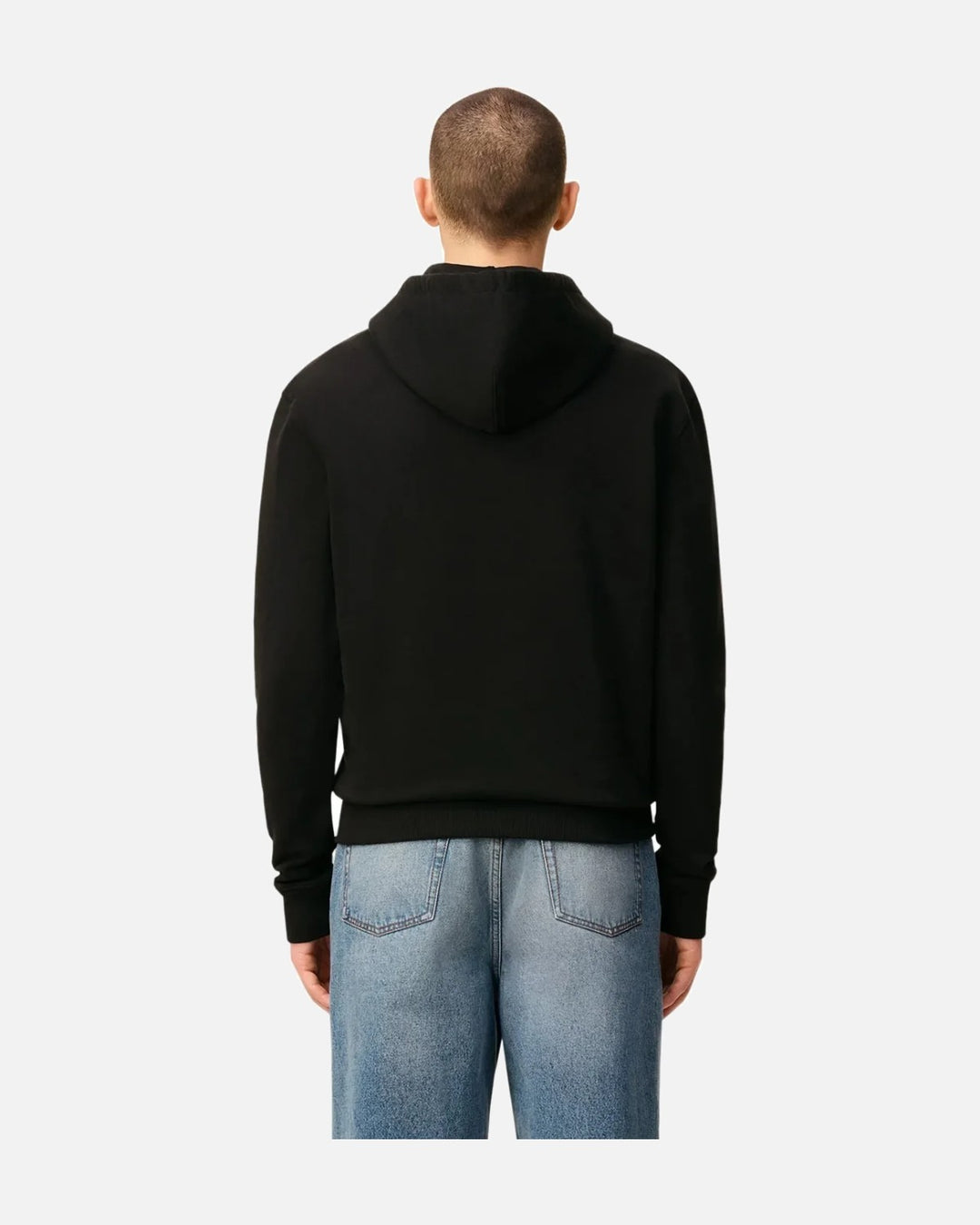 AMI PARIS BLACK COTTON AMI DE COEUR ZIPPED HOODIE - view 3