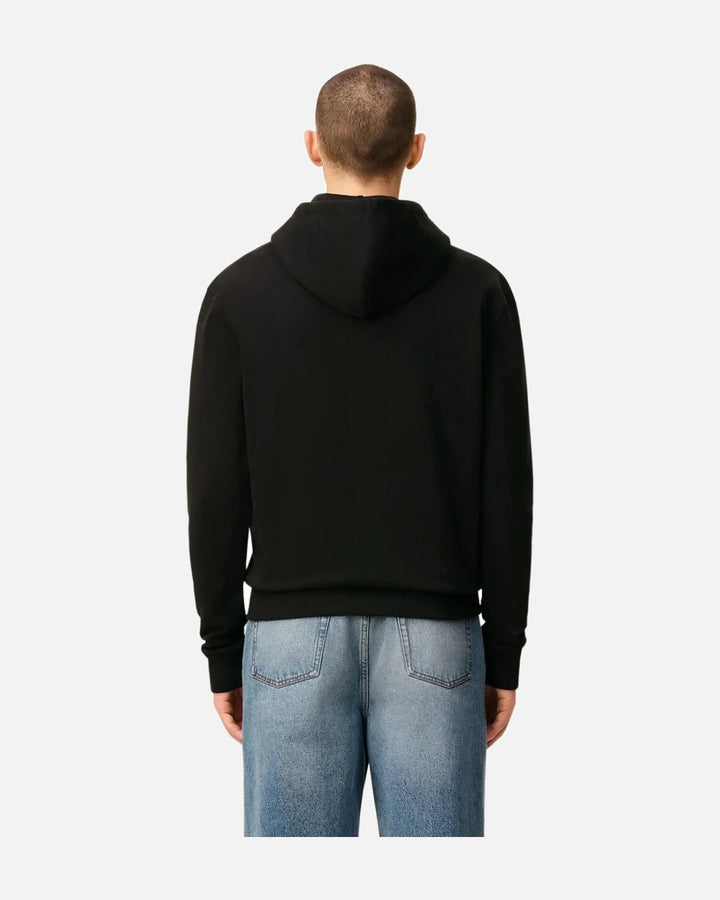 AMI PARIS BLACK COTTON AMI DE COEUR ZIPPED HOODIE - view 3