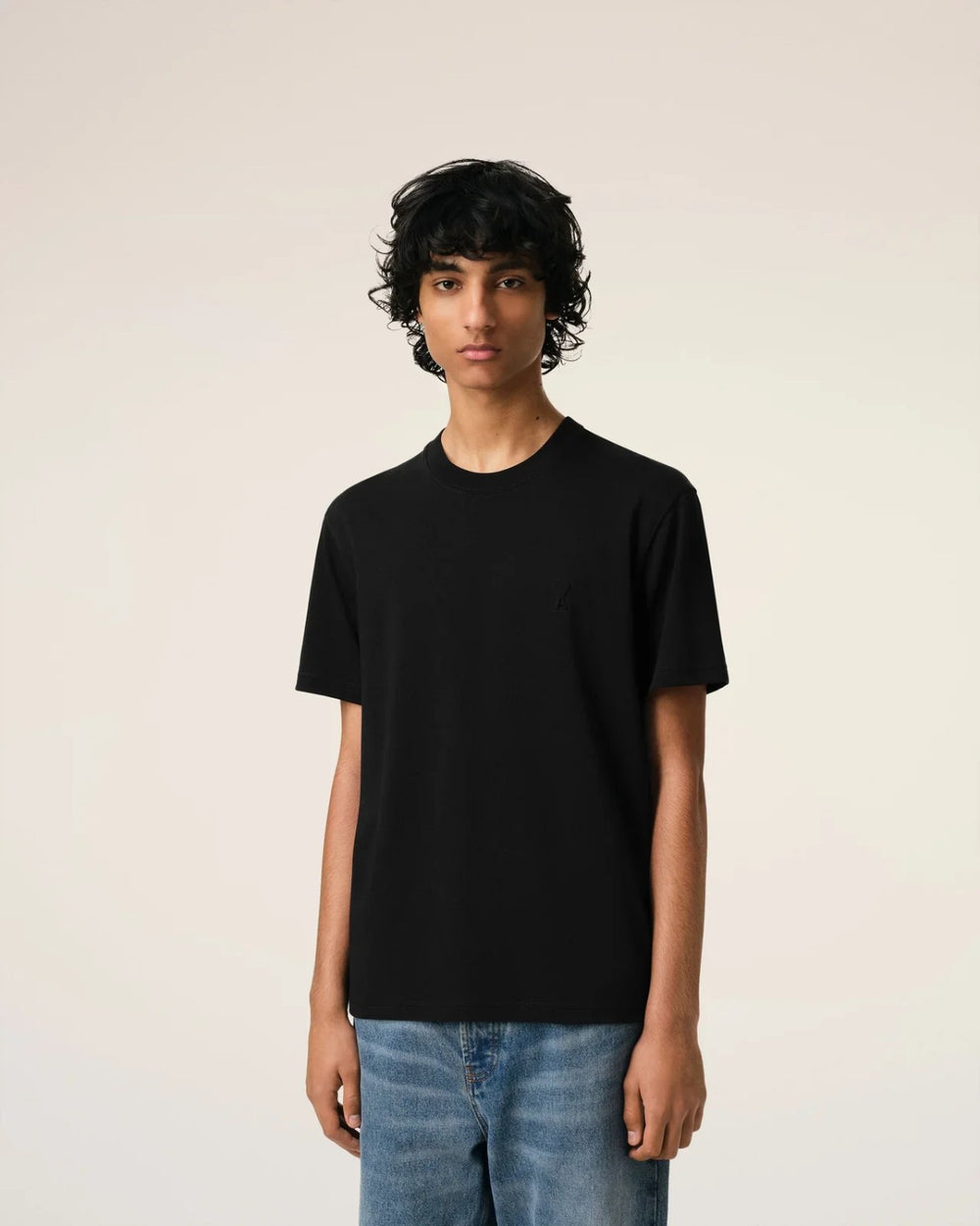 AMI Paris Embossed Tee Black - view 2