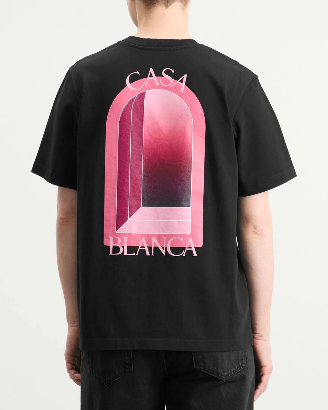Casablanca Arches T-Shirt Black Pink - view 2