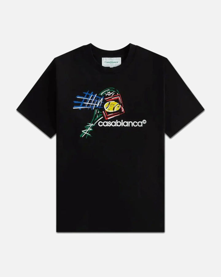 Casablanca Croquis De Tennis T-Shirt Black - view 1