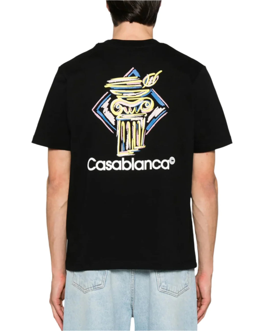 Casablanca Diamond Column T-Shirt Black - view 2
