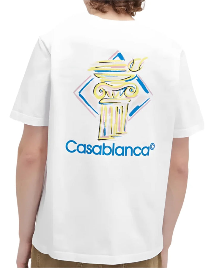 Casablanca Diamond Column T-Shirt White - view 3