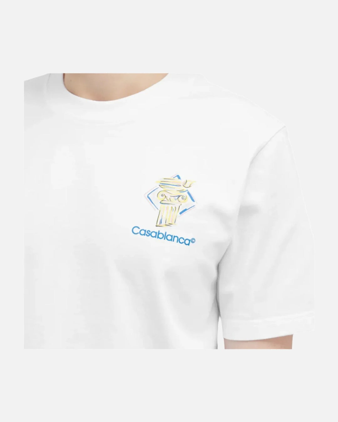 Casablanca Diamond Column T-Shirt White - view 4