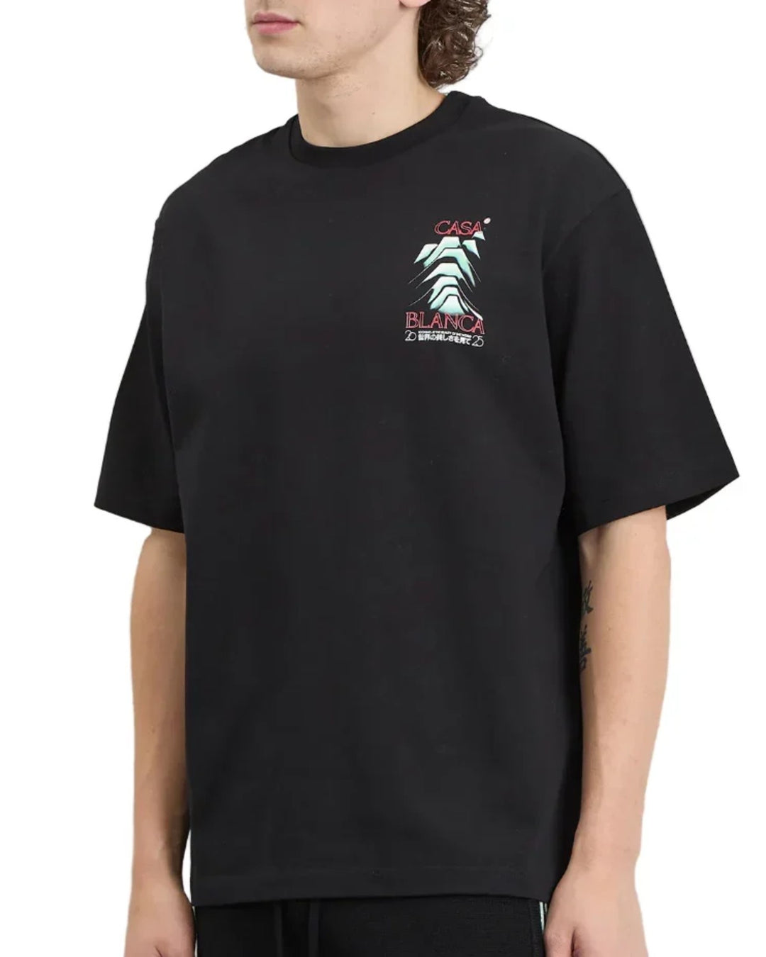 Casablanca Frosty Mountain T-Shirt Black - view 4