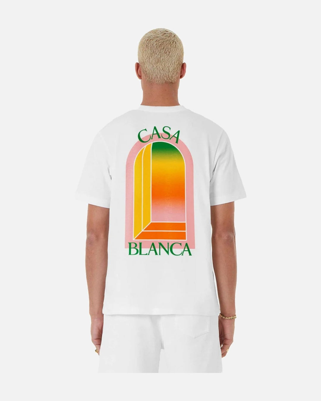 Casablanca Gradient Arch Logo Tee White - view 2