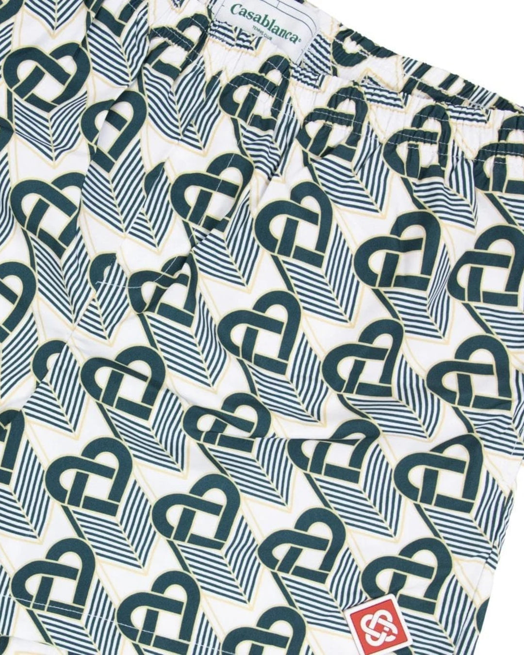 CASABLANCA HEART MONOGRAM PRINTED SWIM SHORTS  Printed Swim Shorts Green - view 2