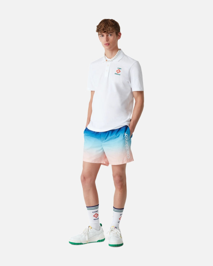 CASABLANCA JACQUARD GRADIENT SWIM SHORTS BLUE GRADIENT - view 2