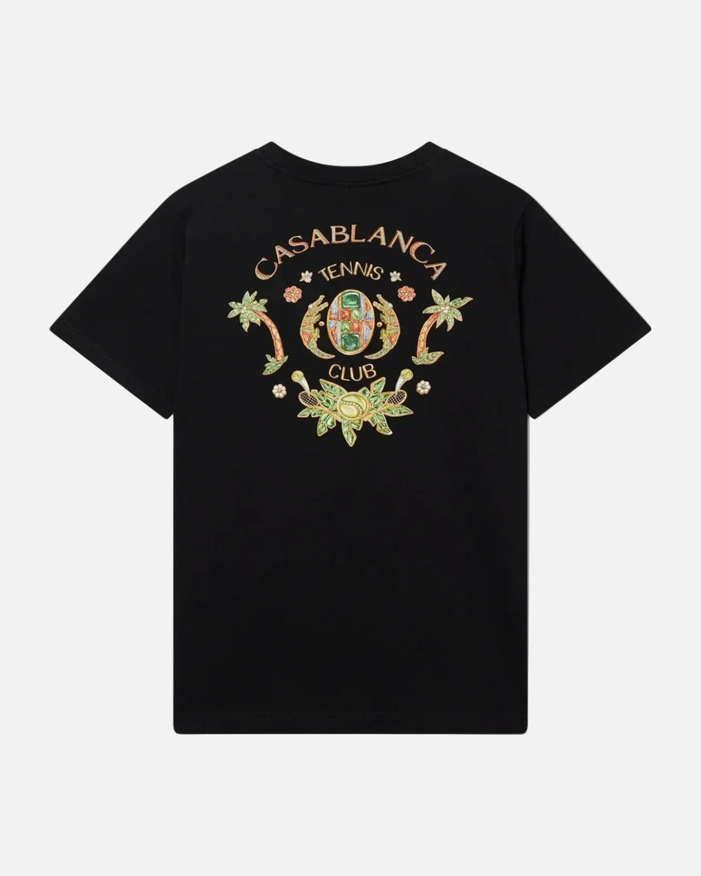 Casablanca Joyaux D'afrique Tennis Club T-Shirt Black - view 2