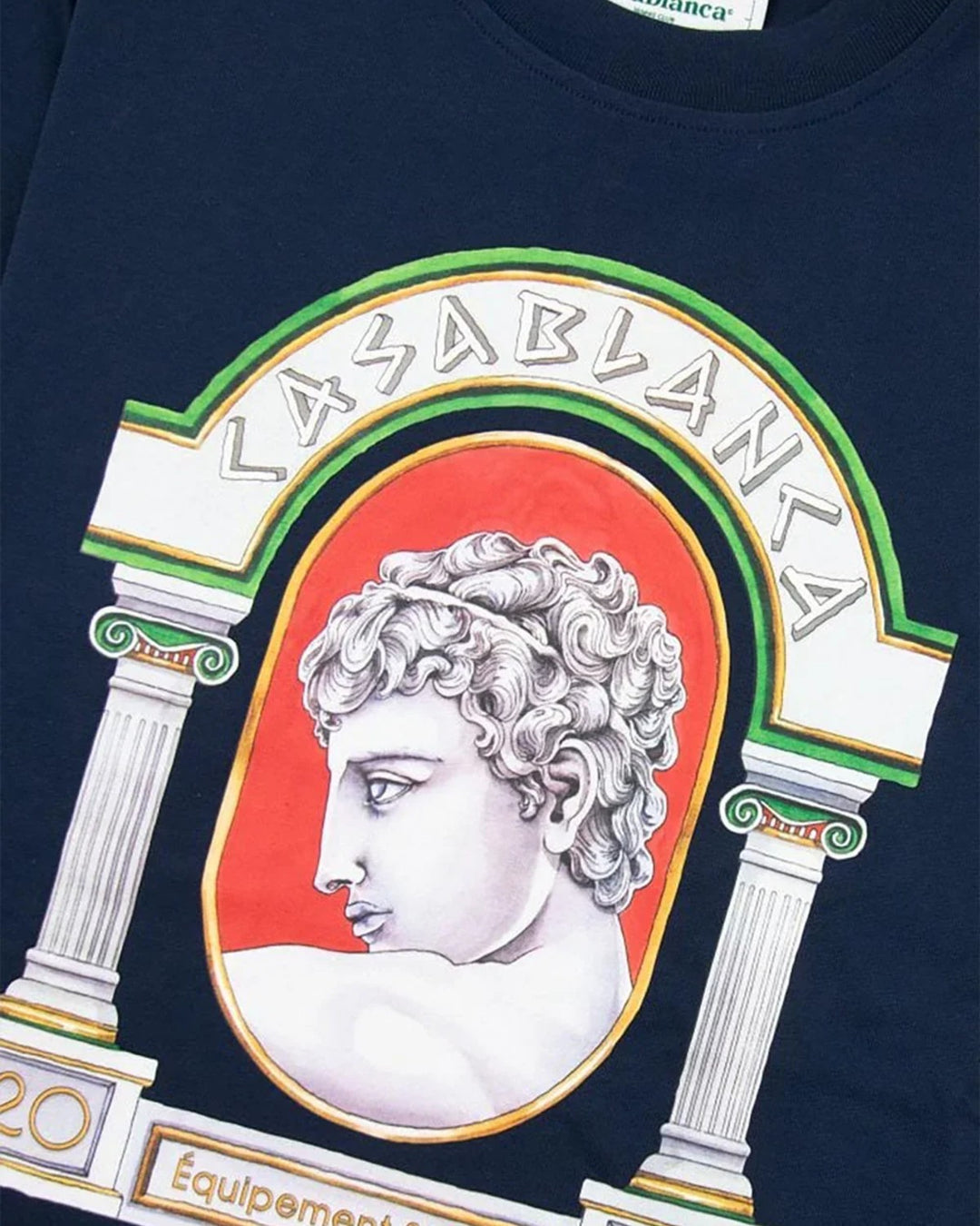 Casablanca La Medaille T-Shirt Navy - view 2