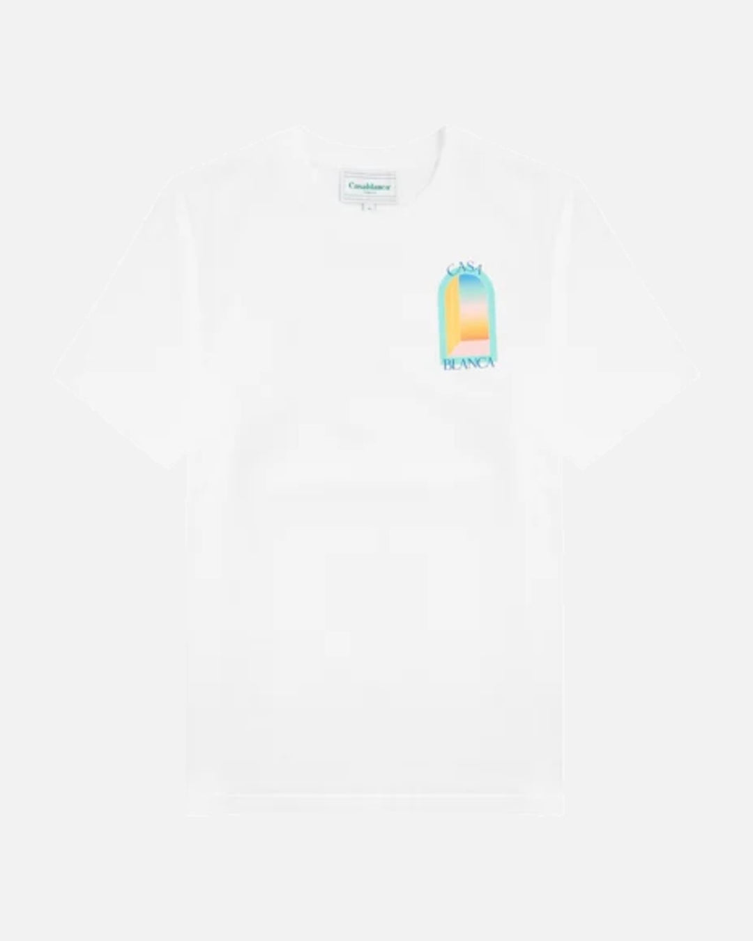 Casablanca L'Arche Colore Printed White T Shirt - view 1