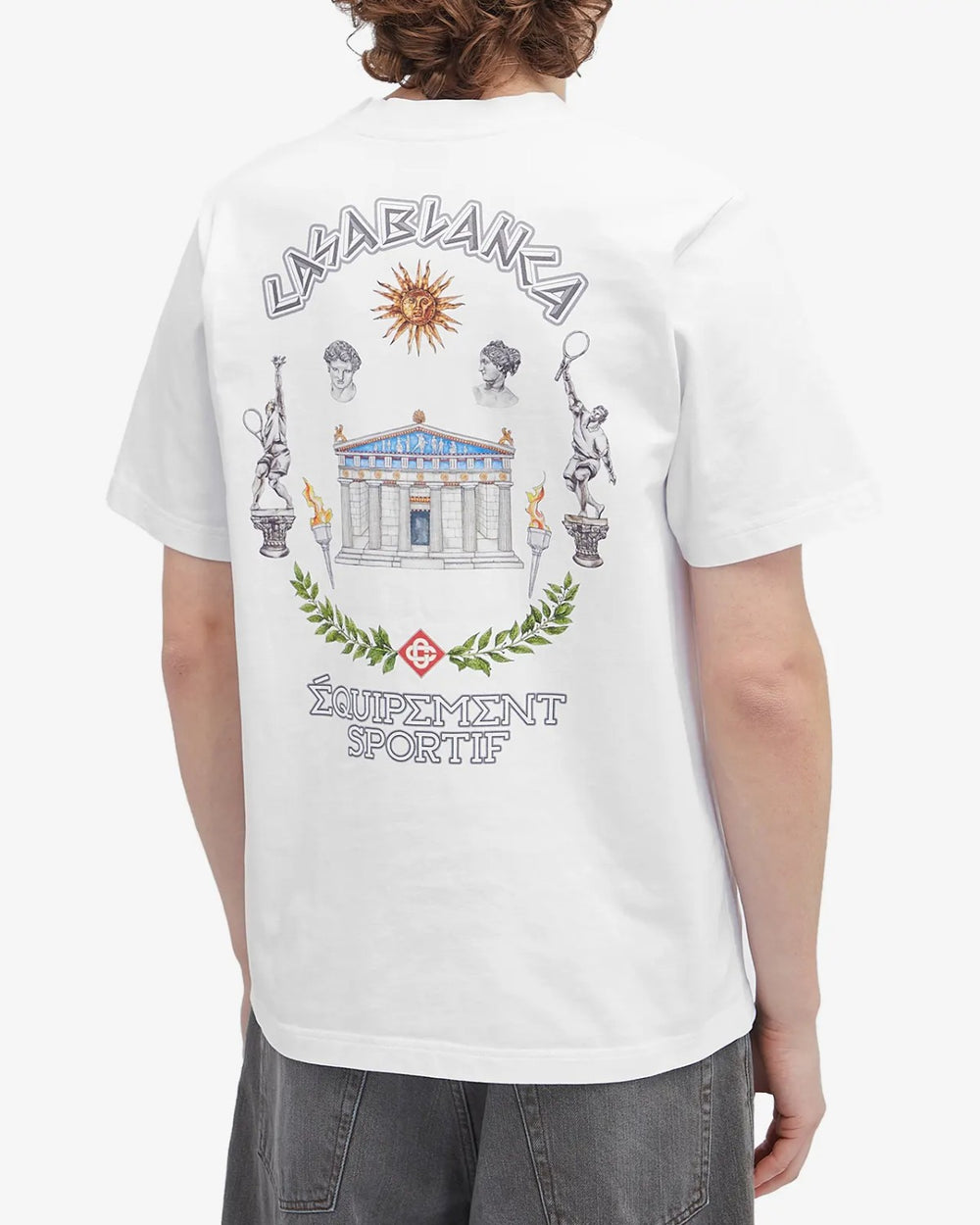 Casablanca Le Temple Du Sport Tee White - view 2