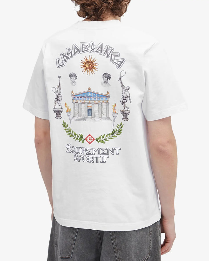 Casablanca Le Temple Du Sport Tee White - view 2