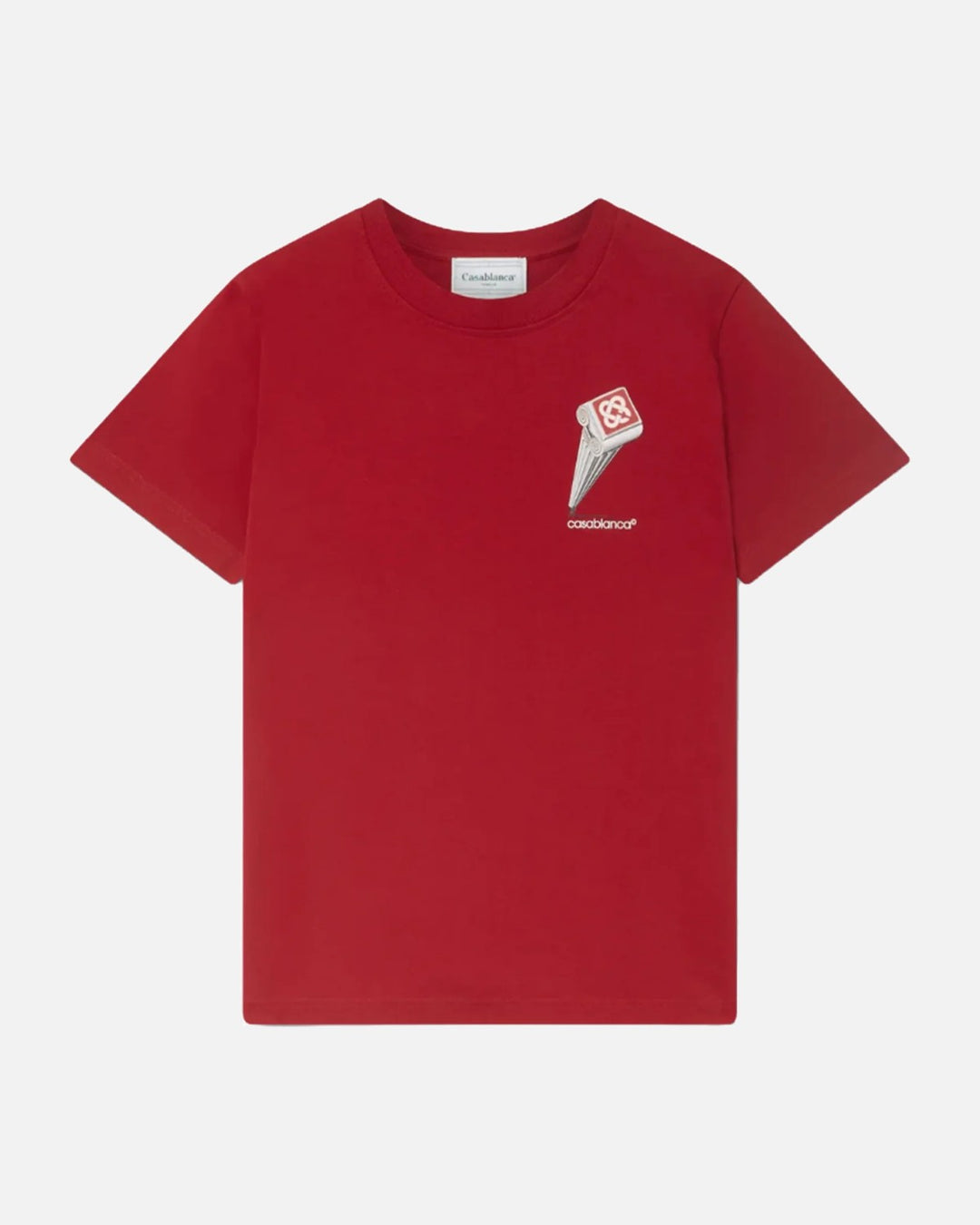 Casablanca Leaning Column T Shirt Red - view 1