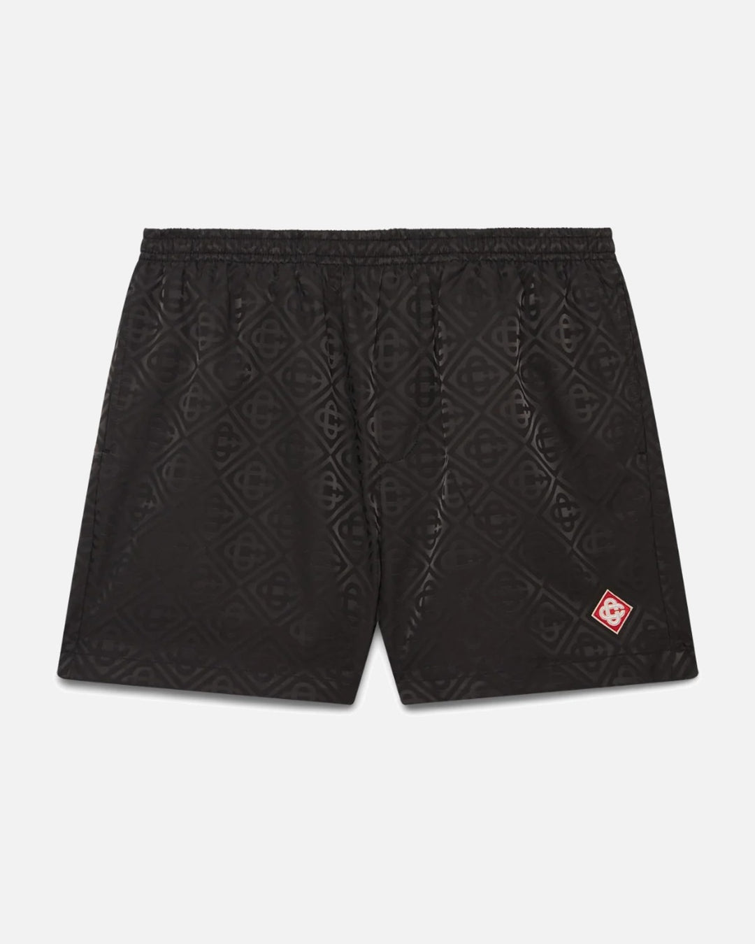 CASABLANCA MONOGRAM JACQUARD SWIM SHORTS BLACK - view 1