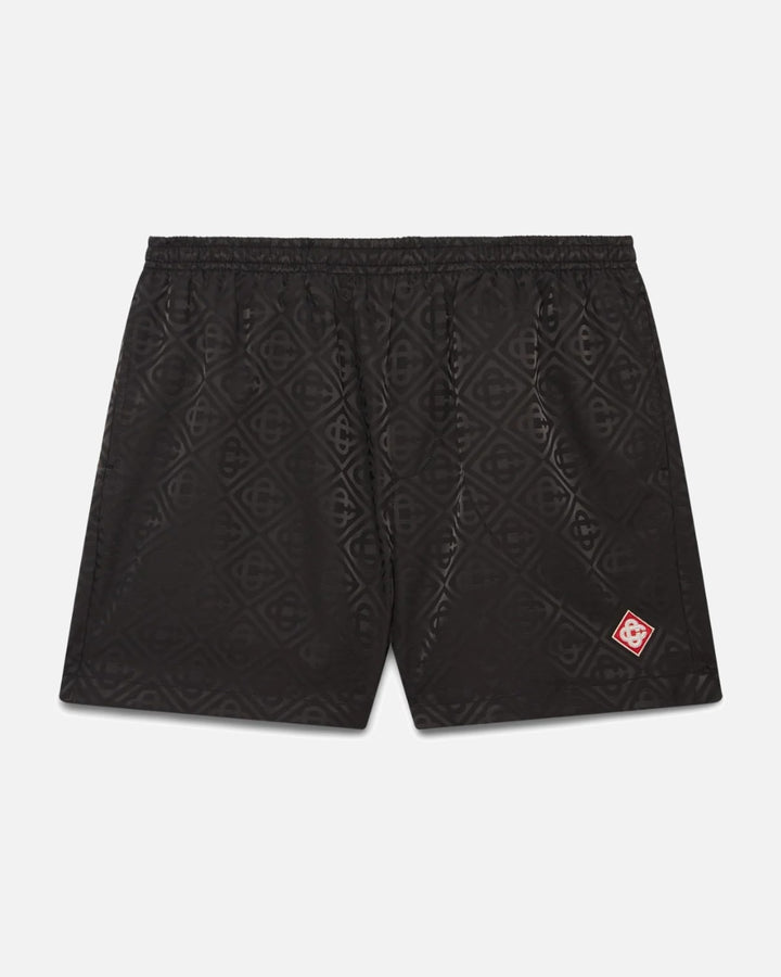 CASABLANCA MONOGRAM JACQUARD SWIM SHORTS BLACK - view 1