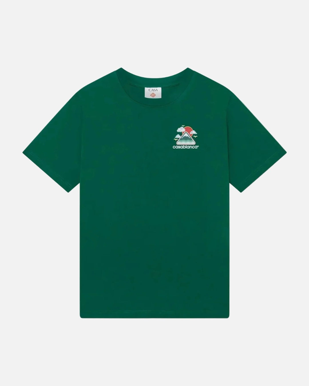 CASABLANCA MONTAGNE ONDULEE SHORT SLEEVE T‑SHIRT GREEN - view 1