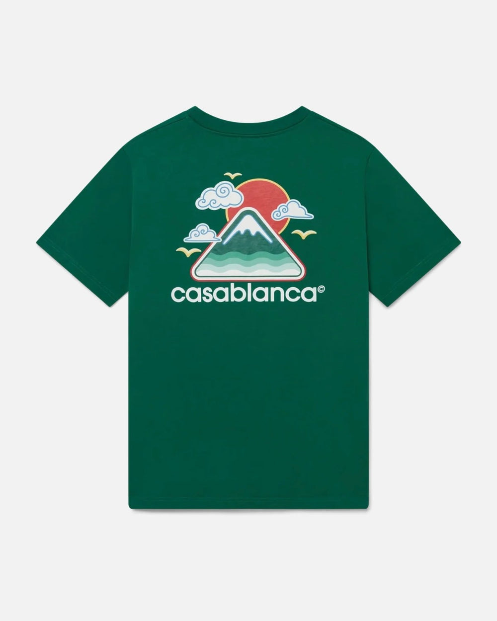 CASABLANCA MONTAGNE ONDULEE SHORT SLEEVE T‑SHIRT GREEN - view 2