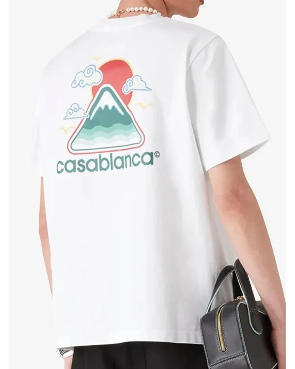 Casablanca Montagne Ondulee T-Shirt White - view 2