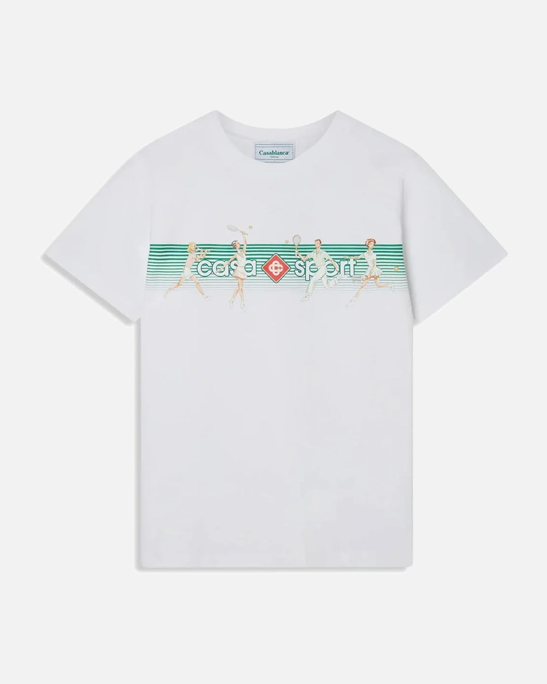 Casablanca Playful Stripes T-Shirt White - view 1