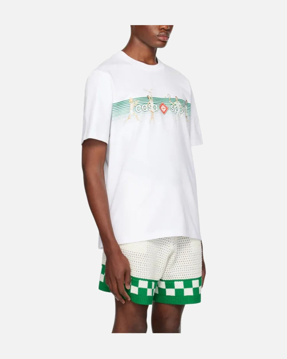 Casablanca Playful Stripes T-Shirt White - view 2