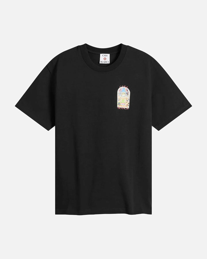 Casablanca Tennis Landscape Classic T-Shirt Black - view 1